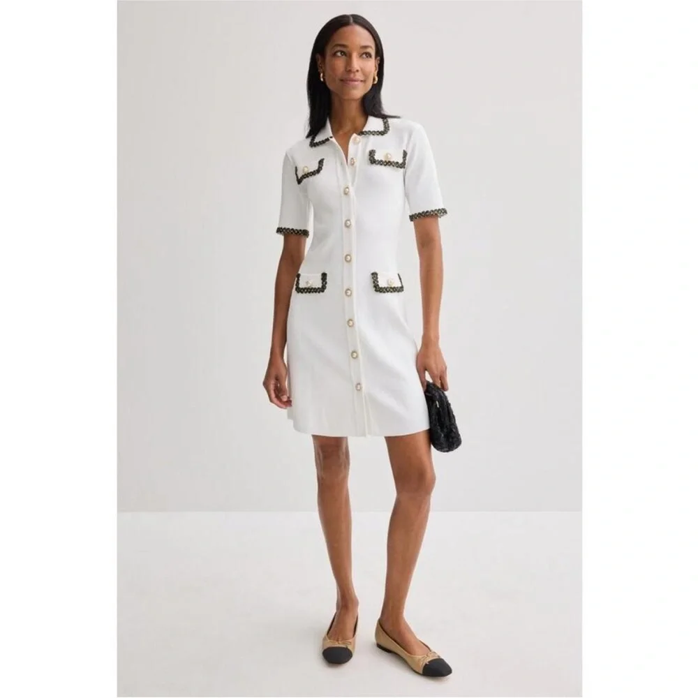 Alexia Admor Odette Button Down Mini Dress, Size: M